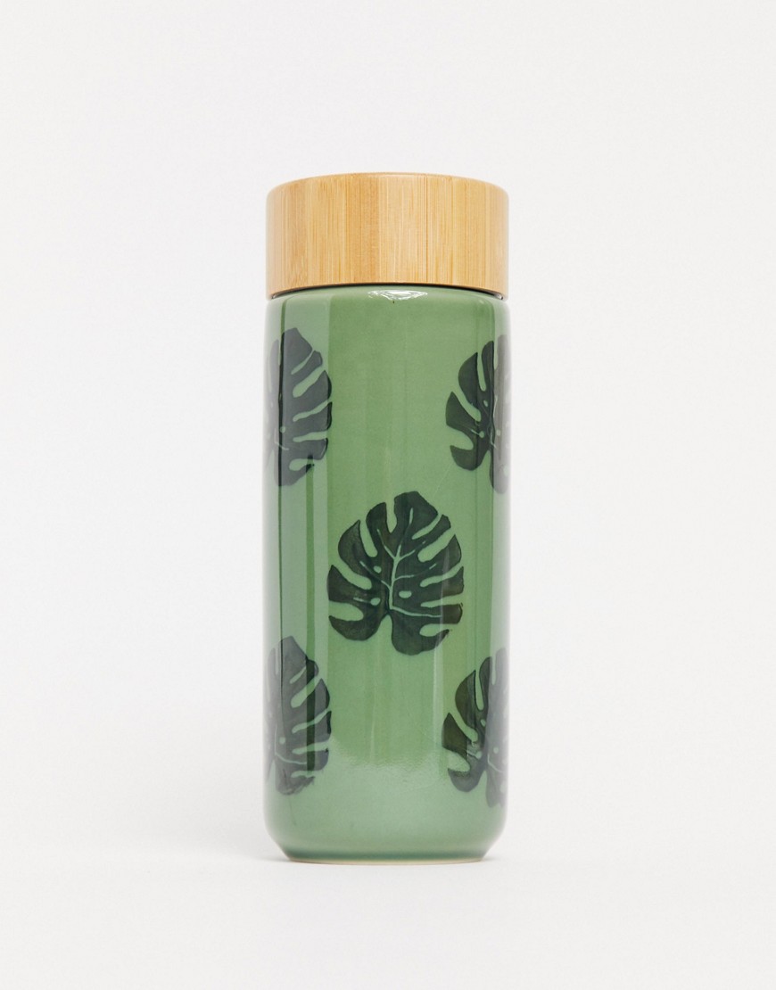 Sass & Belle - Vandflaske i keramik-Grøn