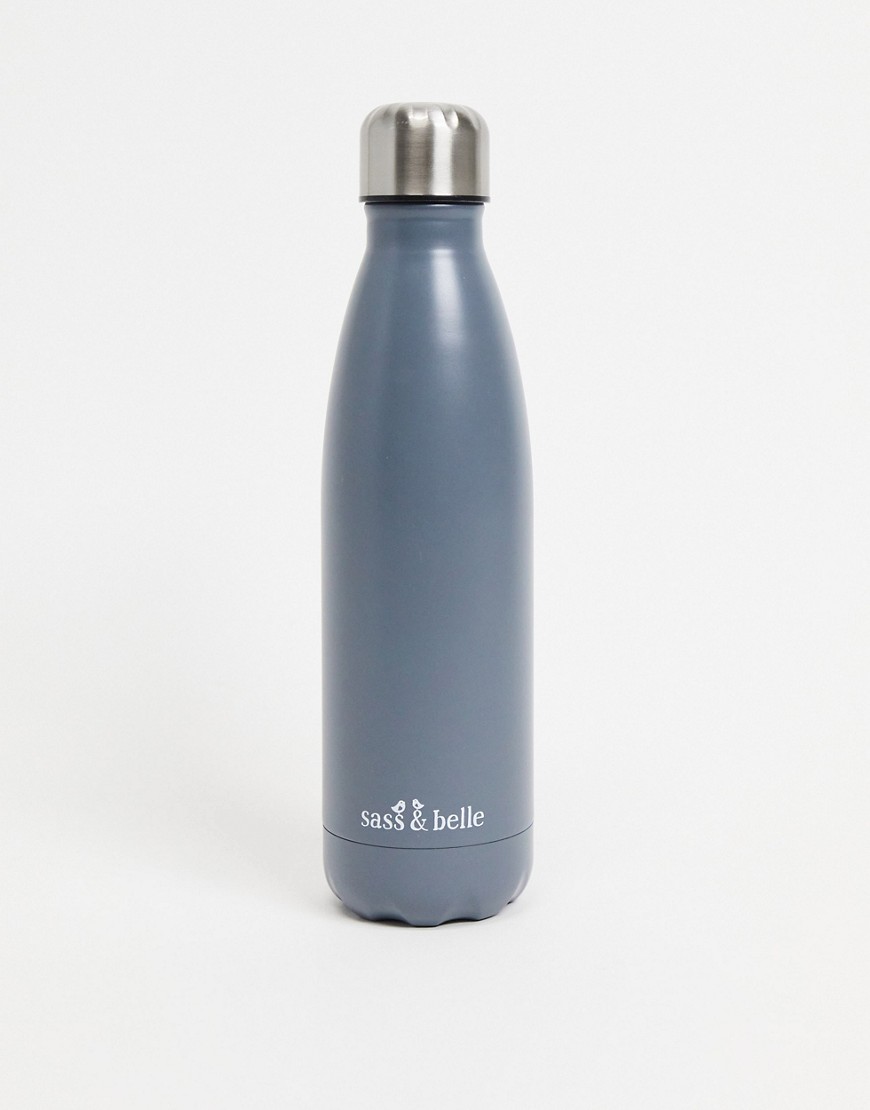Sass & Belle - Vandflaske i rustfrit stål-Grå