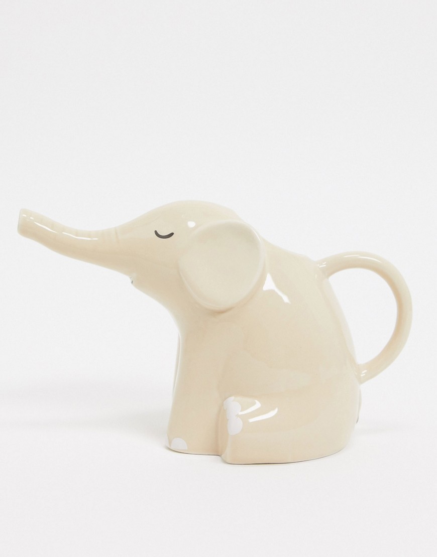 Sass & Belle – Vattenkanna i keramik med elefantdesign-Flerfärgad