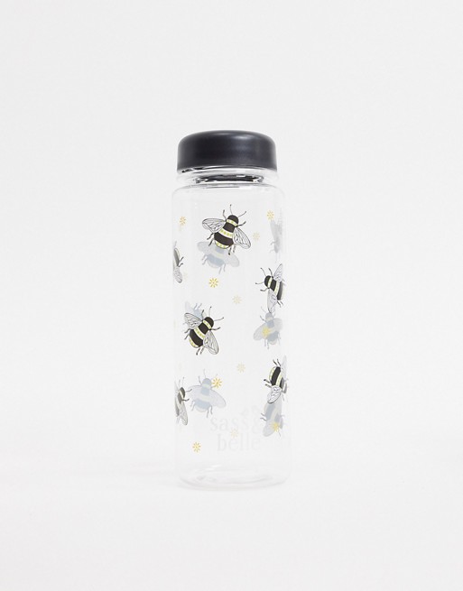 Sass & Belle water bottle in busy bees print