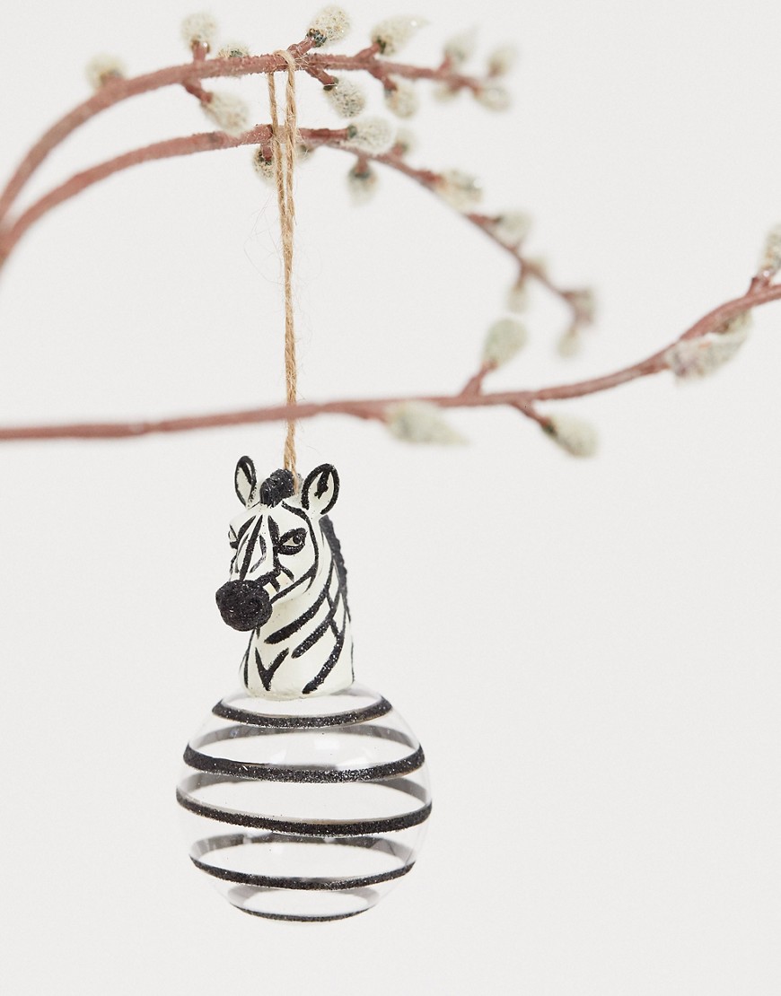Sass & Belle — Zebra juletræsdekoration-Multifarvet