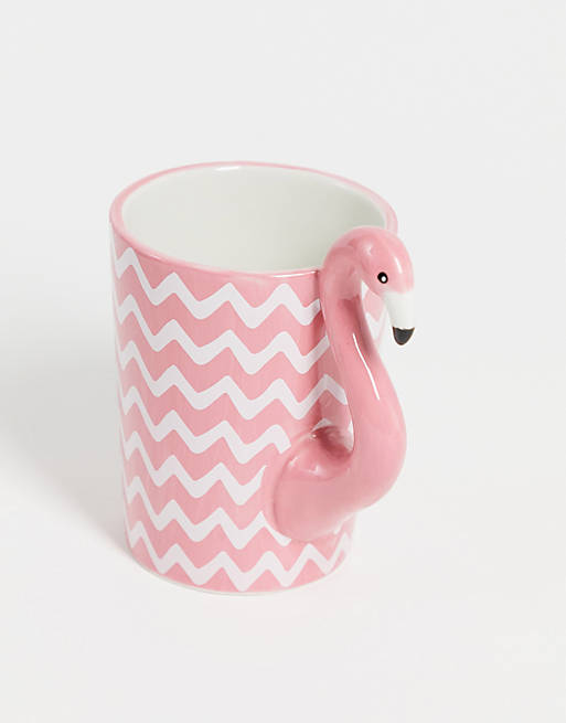 Sass & Belle ziggy flamingo mug