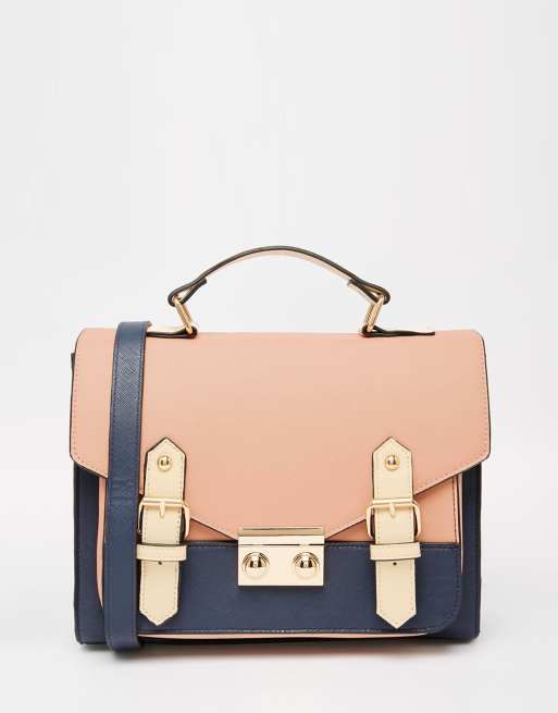 Satchel con diseño colour block de ASOS