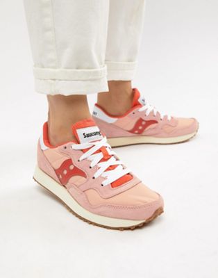 Saucony - Dxn - Sneakers rosse e rosa vintage | ASOS