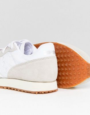 saucony dxn vintage trainers in cream