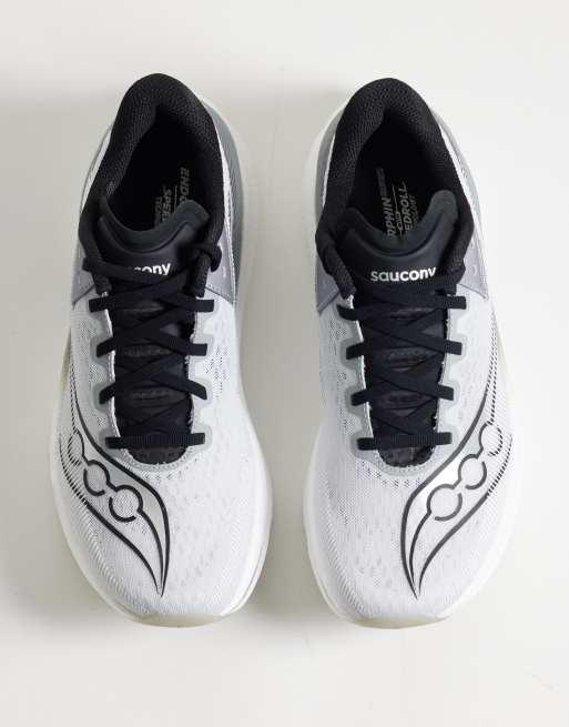 Saucony Endorphin Azura running trainers in white and silver, 5 of 5
