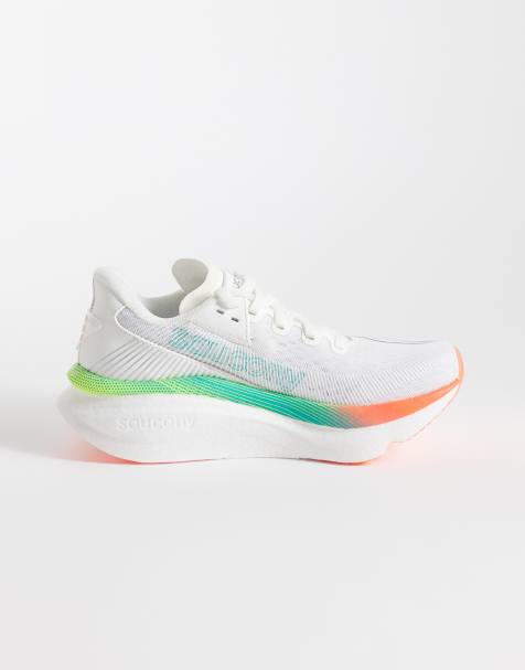 Saucony Endorphin Azura trainers in white multi - view 1