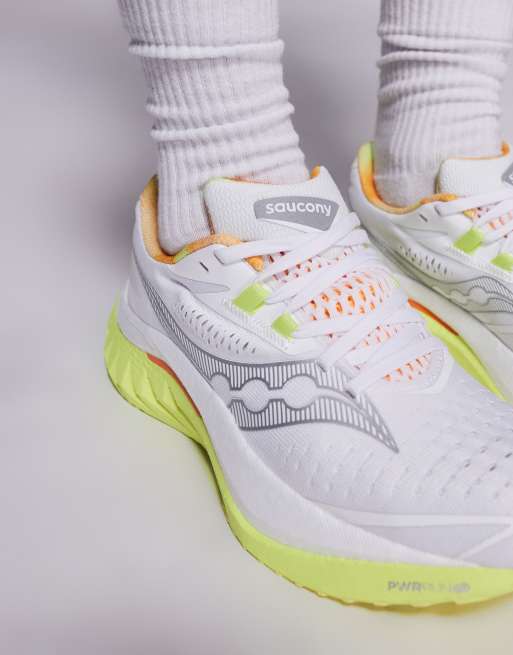 Saucony - Endorphin Speed 4 Fast & Light - Hvide og solgule sneakers, 4 af 5