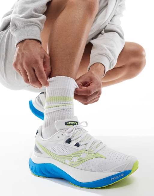 Saucony - Endorphin Speed 4 Neutral - Hardloopschoenen in wit en blauw