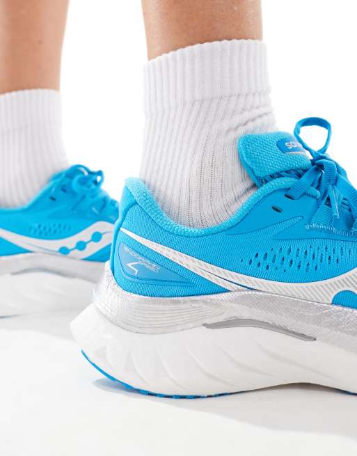 Saucony - Endorphin Speed 4 Neutral - Hardloopsneakers in blauw en zilver, 4 van 5