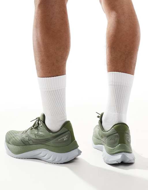 Saucony – Endorphin Speed 4 – Oliwkowe buty sportowe do biegania, 3 z 5