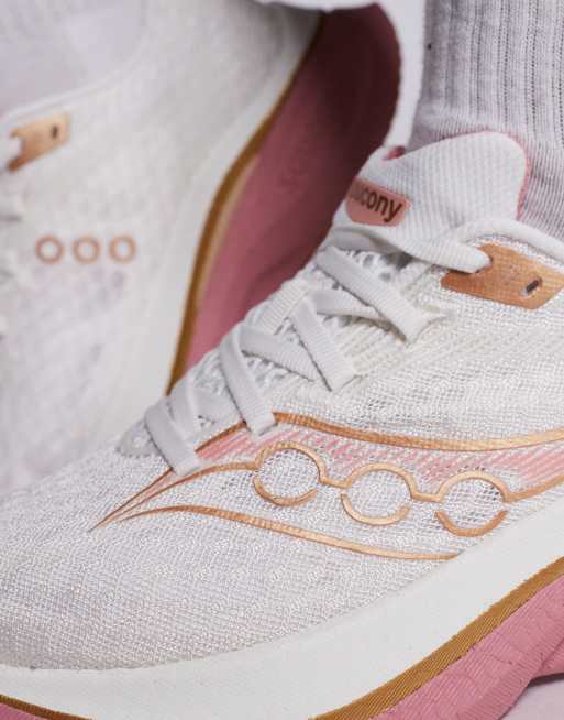 Saucony - Endorphin - Speed 5 - Hardloopschoenen in ivoorwit en mauve, 5 van 5