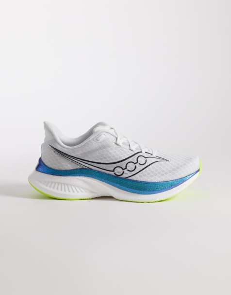 Saucony – Endorphin Speed 5 – Lauf-Sneaker in Weiß und Nachthimmelblau - view 1
