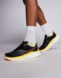 [Saucony] Saucony Endorphin Speed 5 running trainers in black and yellow 43 BLACK and VO2