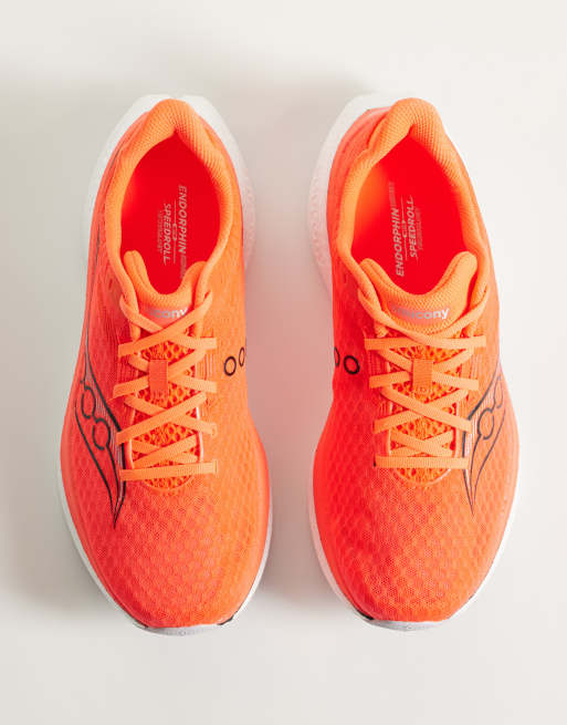 Saucony Endorphin Speed 5 running trainers in bright red, 2 of 5