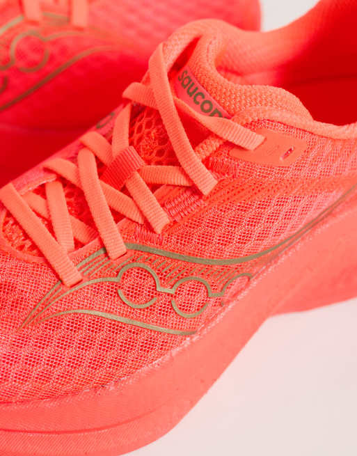 Saucony Endorphin Speed 5 trainers in red, 4 of 5