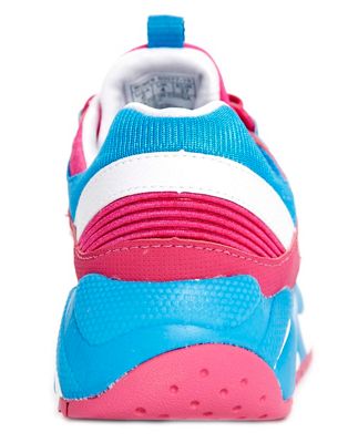 saucony grid 9000 pink blue trainers