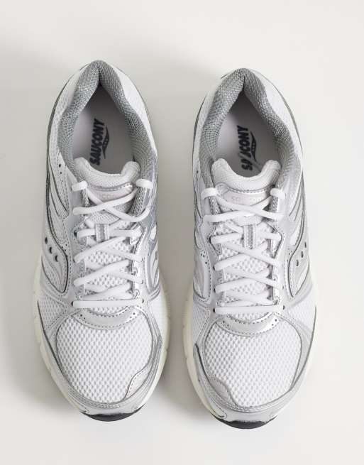 Saucony Grid Legacy sneakers i silver och cream, 5 av 5