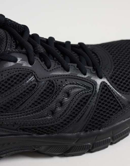 Saucony Grid Legacy sneakers in triple black, 2 van 5