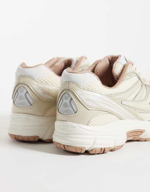 Saucony Grid Legacy trainers in cream and white, 2 of 5