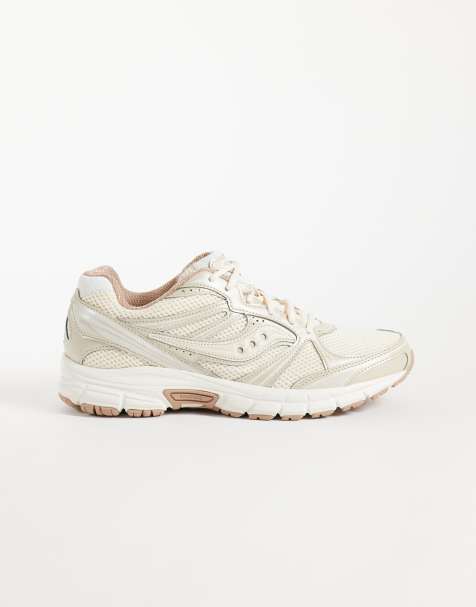 Saucony Grid Legacy zapatillas de deporte en crema y blanco - view 1