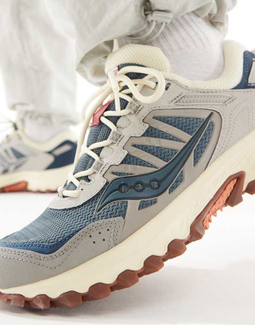 Saucony - Grid Peak - Sneakers in marineblauw en grijs, 5 van 5