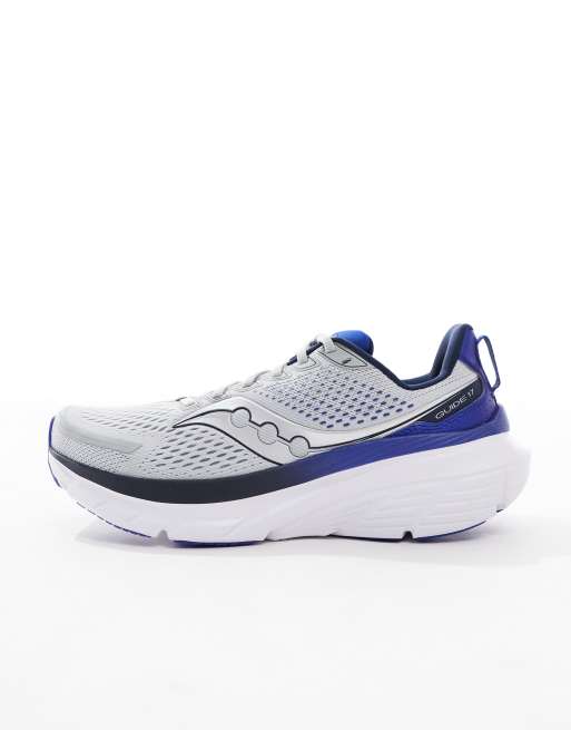 Saucony - Guide 17 - Baskets de course à amorti structuré - Nuage et bleu roi, 2 de 5