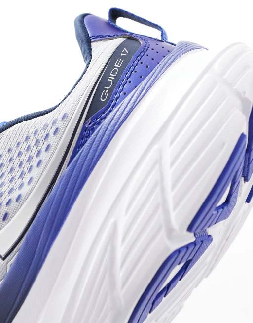 Saucony - Guide 17 - Baskets de course à amorti structuré - Nuage et bleu roi, 4 de 5