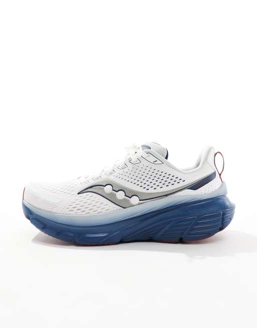 Saucony - Guide 17 - Sneakers da corsa ammortizzate bianche e blu navy, 2 di 5