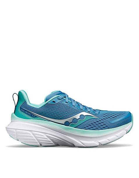 Saucony Guide 17 structured cushioning running trainers in breeze and mint