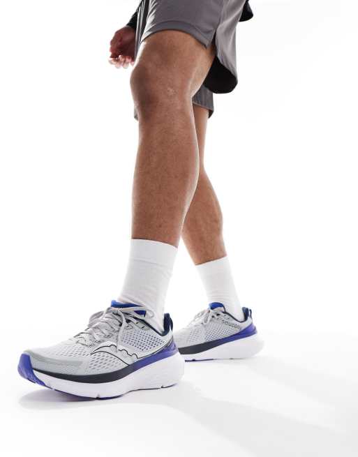 Saucony – Guide 17 – Vita och blå löparskor med strukturerad dämpning, 3 av 5