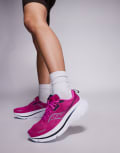 [Saucony] Saucony Guide 18 max cushioning trainers in fuchsia and navy-Pink 5.5 Fuchsia/navy