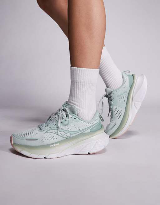 Saucony - Guide 18 - Sneakers da corsa color nebbia e aloe