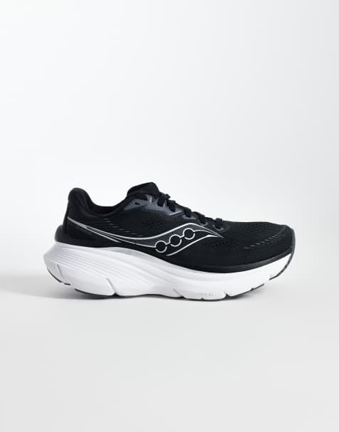 Saucony – Guide 19 – Czarno-srebrne buty sportowe do biegania - view 1