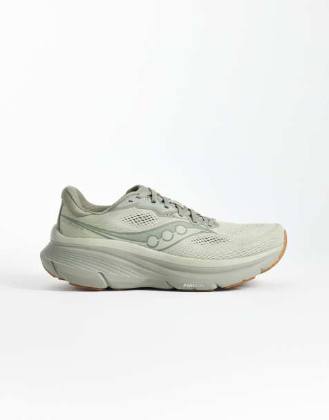 Saucony - Guide 19 - Sneakers da corsa verde salvia e color gomma - view 1