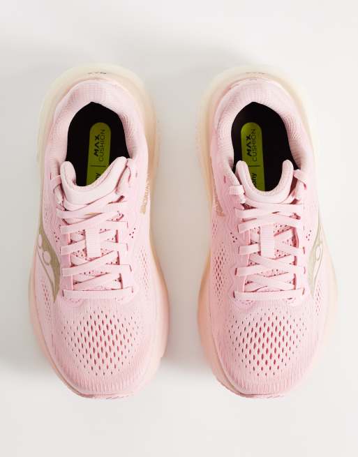 Saucony Guide 19 trainers in light pink, 2 of 5