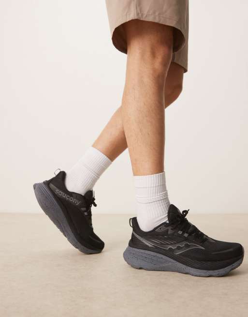 Saucony – Hurricane 24 – Czarno-szare buty sportowe do biegania