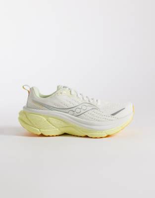 Saucony - Hurricane 25 - Lauf-Sneaker in Elfenbeinweiß und Gelb