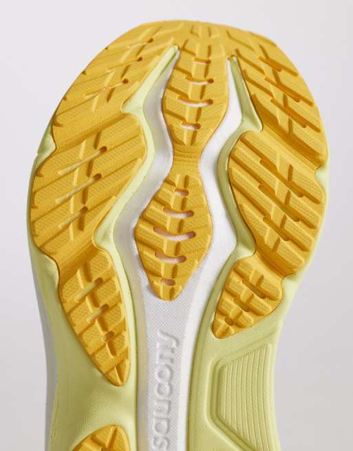 Saucony – Hurricane 25 – Lauf-Sneaker in Elfenbeinweiß und Gelb, 5 von 5