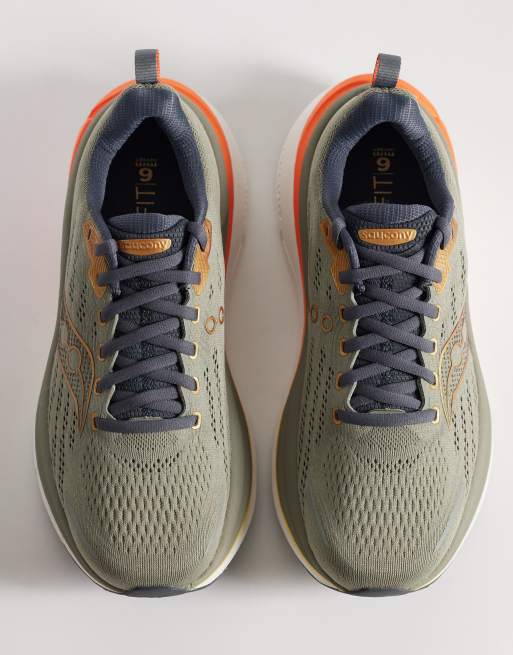 Saucony – Hurricane 25 – Laufschuhe in Taupe und Feuer, 3 von 5