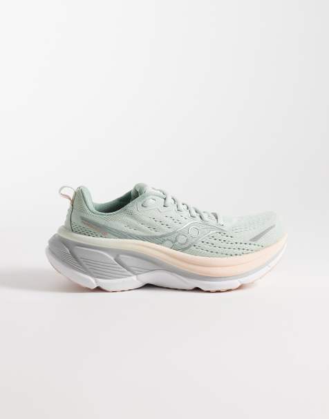 Saucony - Hurricane 25 - Lyserøde/mintgrønne løbesneakers - view 1