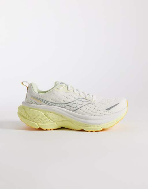 Saucony - Hurricane 25 - Sneakers da corsa color avorio e giallo