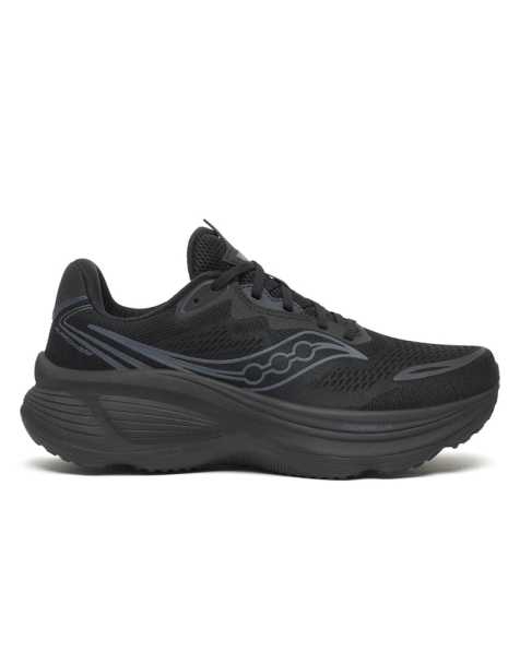 Saucony Hurricane 26 running trainers in triple black - view 1