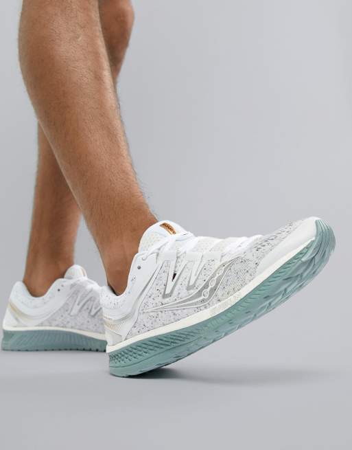 Saucony Hurricane Iso4 White Noise Pack Sneakers da corsa bianche