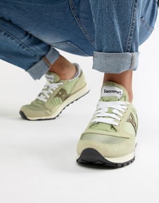 saucony green trainers