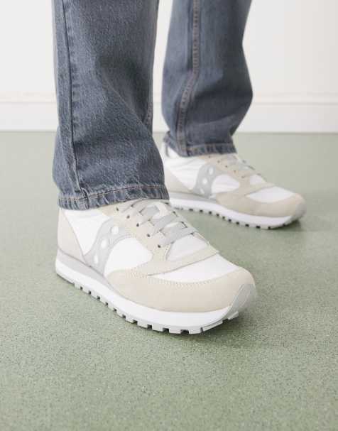 Saucony – Jazz Original – Vita och grå sneakers - view 1