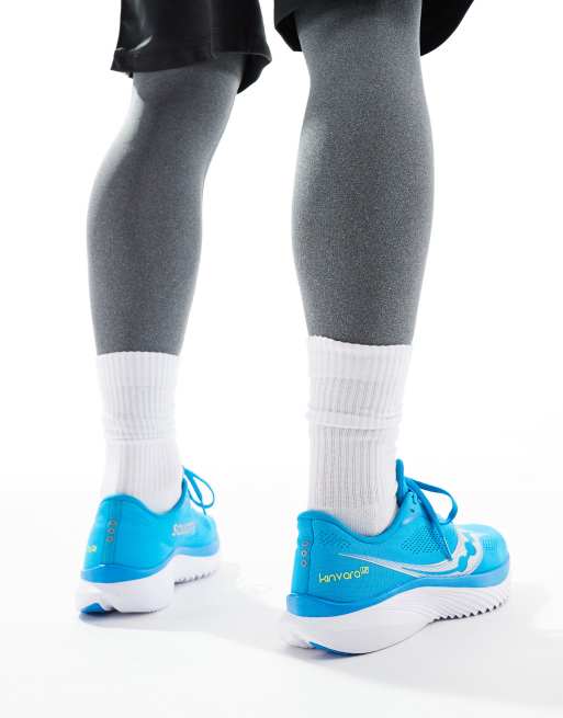 Saucony - Kinvara 15 Neutral - Lyseblå og hvide løbesneakers, 4 af 5