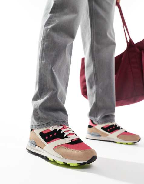 Saucony Originals – Courageuos – Różowo-fioletowe buty sportowe - view 1