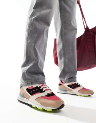 Saucony Saucony Originals Courageuos trainers in pink and purple