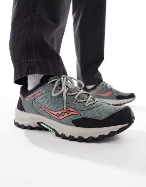 Saucony - Originals Grid Peak - Sneakers color agave e pesca - view 1